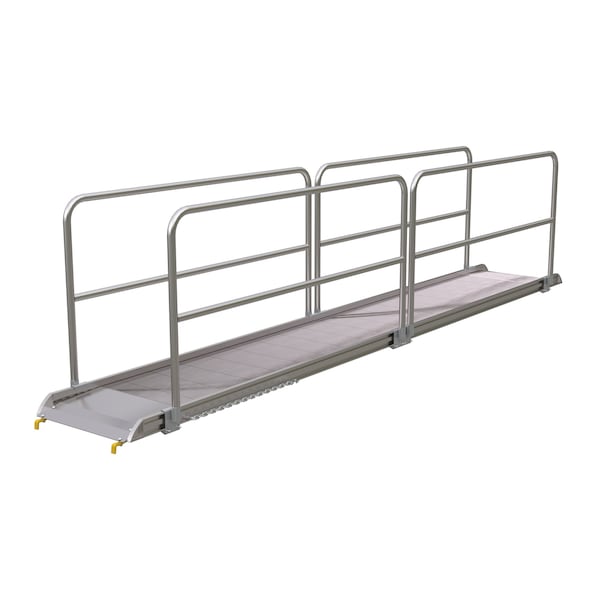 Alum. Walk Ramp w/Rail Hook, 192 x 28"